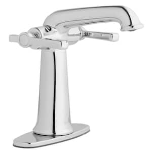 Myer Single Hole Double-Handle Bathroom Faucet in Polished Chrome