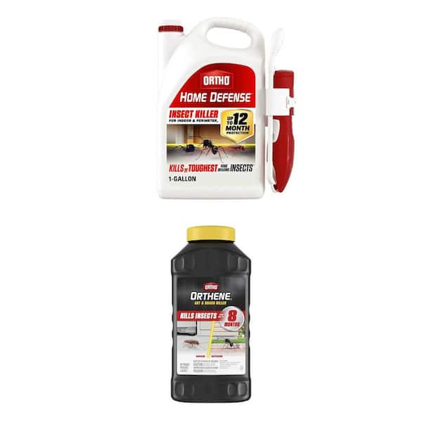 Orthene Ant and Roach Killer 1 lb and Home Defense Insect Killer 1 Gal Combo