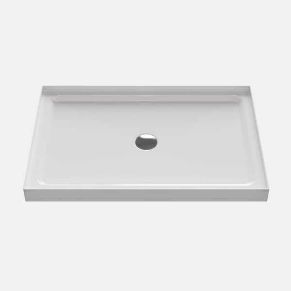 Boosicavelly Alcove Shower Pan Base with Center Drain 48 in. L x 32 in. W