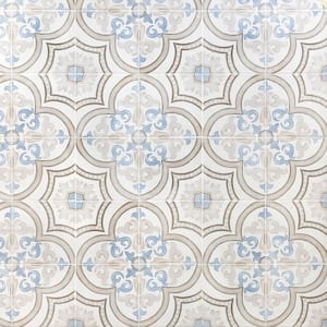 Valencia Daiza Encaustic 8 in. x 8 in. 9 mm Matte Porcelain Floor and Wall Tile (15-piece 6.45 sq. ft. / box)