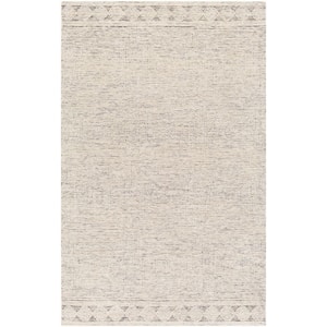 Newcastle Taupe Border 5 ft. x 8 ft. Indoor Area Rug