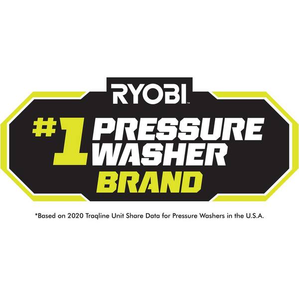 RYOBI RY141802-SC 1800 PSI 1.2 GPM Cold Water Electric Pressure Washer with Surface Cleaner - 2