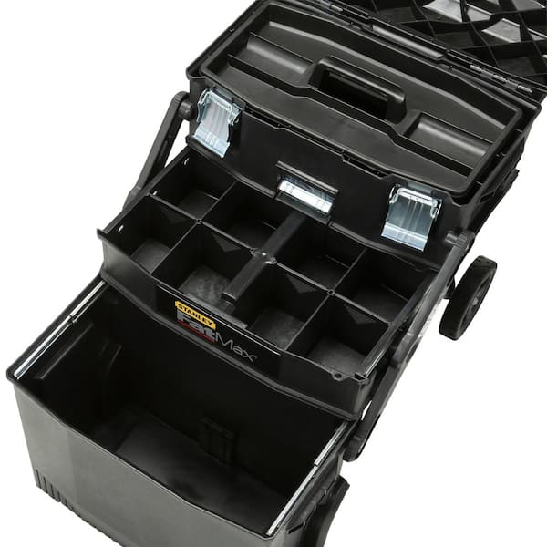 4-in-1 Cantilever Tool Box Mobile Work Center Storage Stanley FATMAX 22 in 