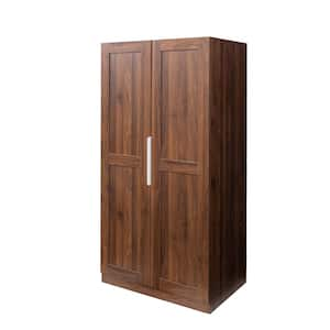 32 in. W x 22 in. D x 63 in. H Brown Linen Cabinet, 63 in. Kitchen Pantry Cabinet,Kitchen Pantry Storage Cabinet