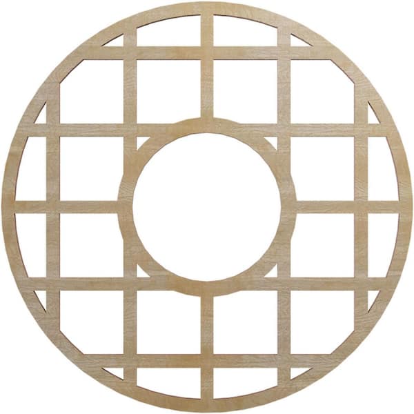 Ekena Millwork 0.25 in. x 5.75 in. x 16 in. Wood Medallion Moulding