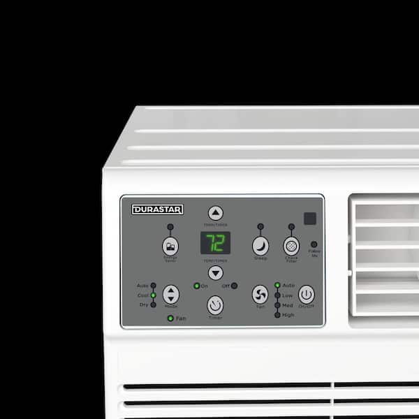 DURASTAR - 12,000 BTU 230-Volt Through-the-Wall Air Conditioner Cools 550 sq. Ft. with remote in White