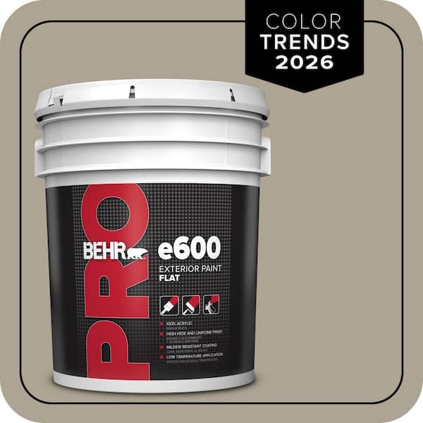 5 gal. #HDC-NT-14 Smoked Tan Flat Exterior Paint