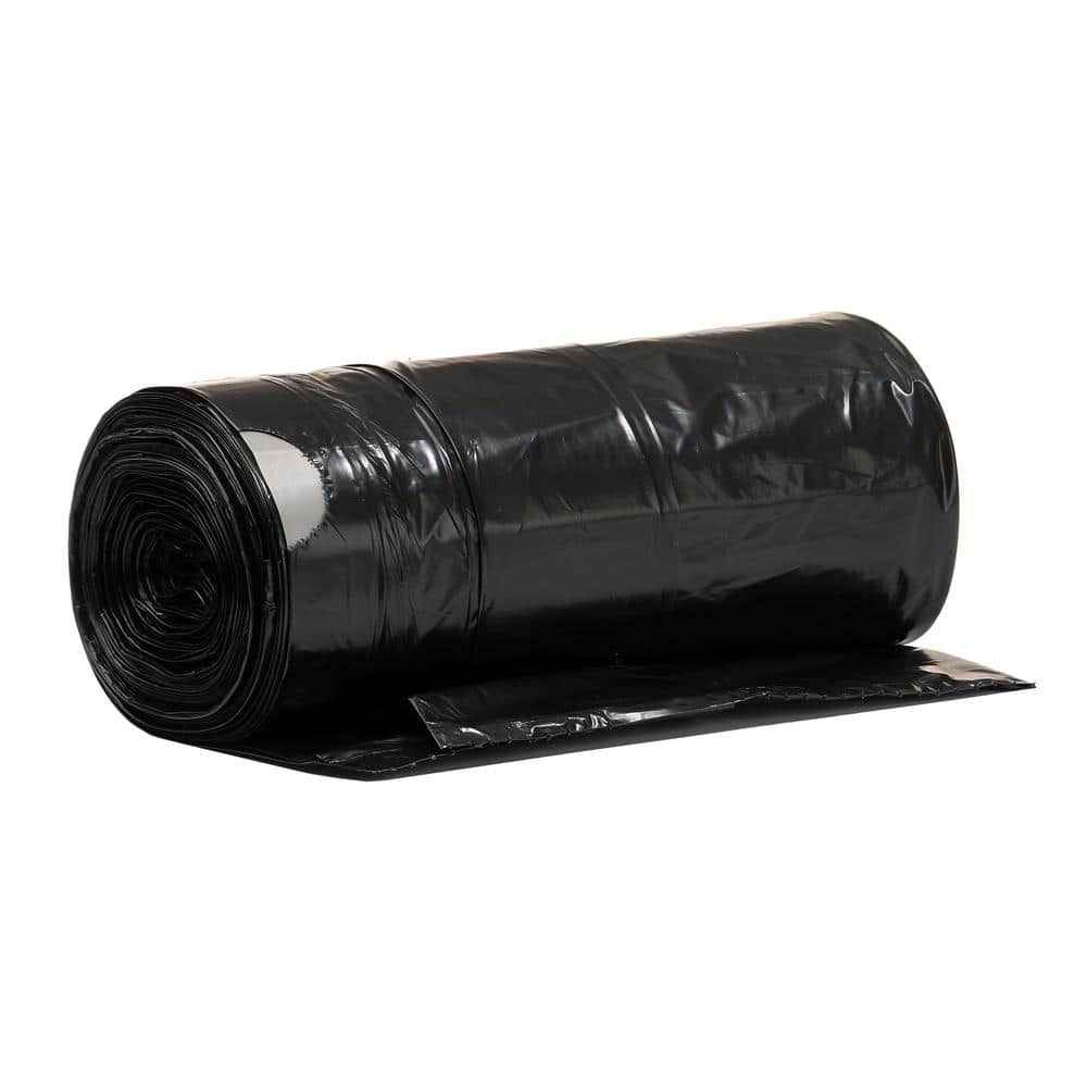 Aluf Plastics 18 Gal. Black Extra Tall Drawstring Trash Bag (144