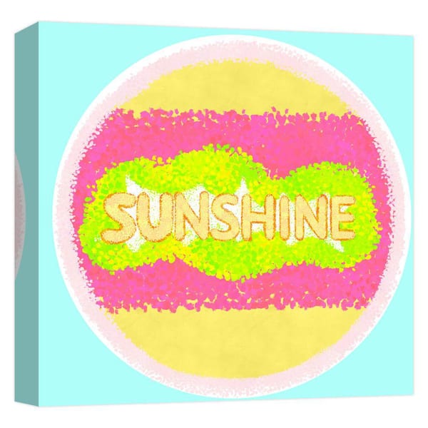PTM Images "Sunshine'' Canvas Abstract Wall Art 15 in. x 15 in.