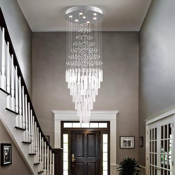 Maxax Albany 7-Light Clear Statement Empire Chandelier with 