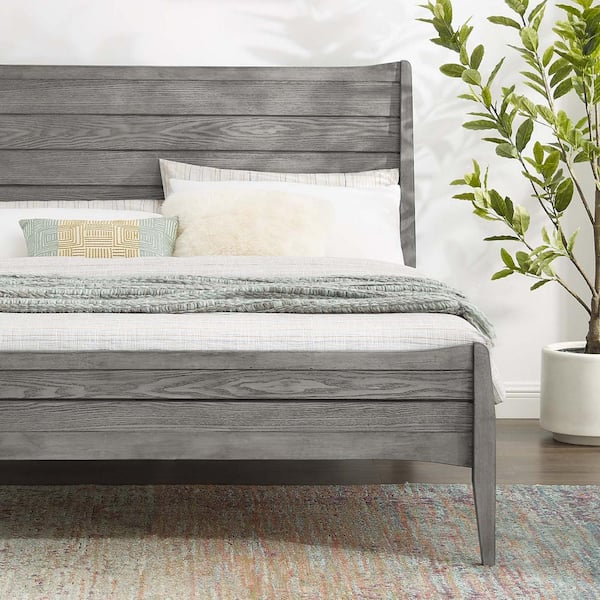 Georgia Gray King Wood Platform Bed