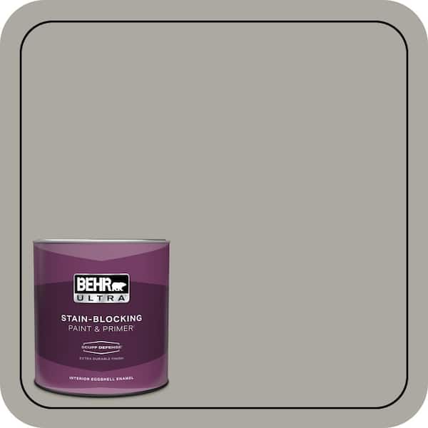 BEHR ULTRA 1 qt. #N360-3 Still Gray Extra Durable Eggshell Enamel Interior Paint & Primer