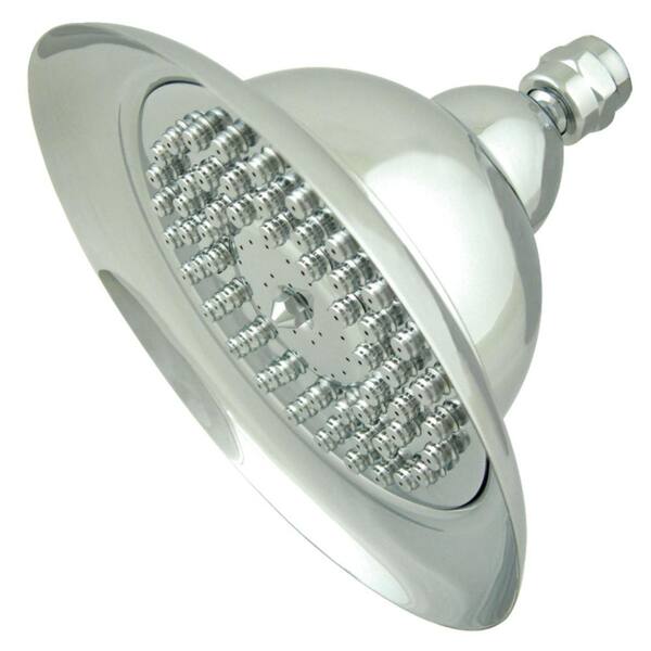 Kingston Brass 1-Spray 6 in. Single Wall Mount Fixed Rain Shower Head in Polished Chrome