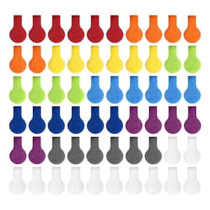 Mini/Round Cable Labels, Multi-Color (60-Pack)