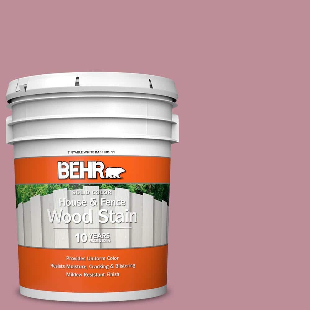 5 gal. #S130-4 Cherry Juice Solid Color House and Fence Exterior Wood Stain