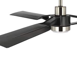 Belen 60 in. Indoor/Outdoor Integrated LED Matte Black Modern Ceiling Fan with Remote for Living Room and Bedroom