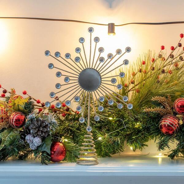 1 Stuks Licht Gloeiende Ster Boom Topper Decor LED Ornament Kerstboom Ster Topper Decoraties Fairy Light – koop de beste producten in de online winkel