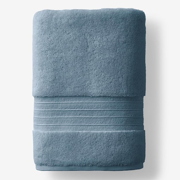 The Company Store Legends Hotel Mirage Aegean Smoky Blue Cotton Bath Sheet