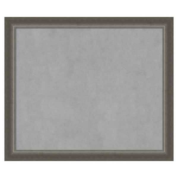 Amanti Art Domus Dark Silver 27 in. x 23 in. Framed Magnetic Board