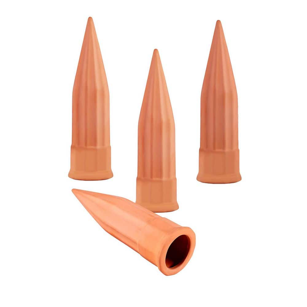 4 Gal. Terracotta Tree Watering Bag for Slow Release Drip Irrigation with 4 Pack Self Watering Spikes price history on PriceWatchPro
