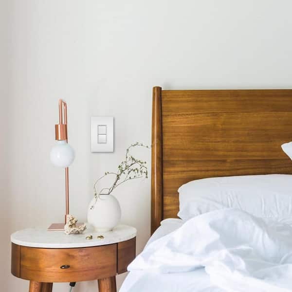 radiant 15 Amp 120-Volt 2-Switch 3-Way plus 3-Way Combination Decorator Rocker Light Switch, White