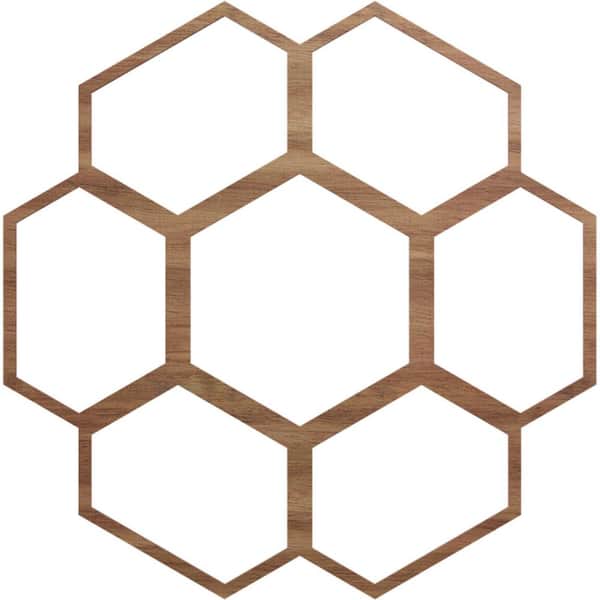 0.375 in. x 34 in. x 34 in. Wood Medallion Moulding