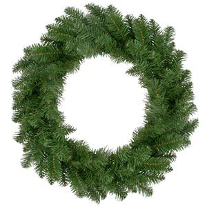 24 in. Green Unlit Everett Pine Artificial Christmas Wreath