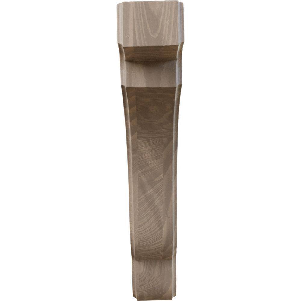 Walnut Hand-Carved Wood Corbel Bracket 9.5" H