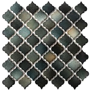 Hudson Tangier Stormy Night 12-3/8 in. x 12-1/2 in. Porcelain Mosaic Tile (11.0 sq. ft./Case)