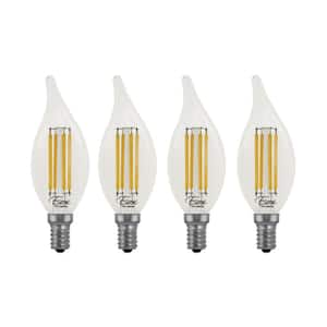 60 Watt Equivalent Warm White (2700K) BA10 ENERGY STAR and Dimmable LED Light Bulb in Clear (4-Pack)