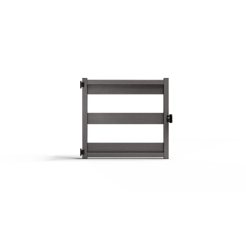 Composite Three Board Ranch Rail Gate (3.5 ft. H x 4 ft. W) Slate Grey-For NC Modern & Traditional Ranch Rails price history on PriceWatchPro