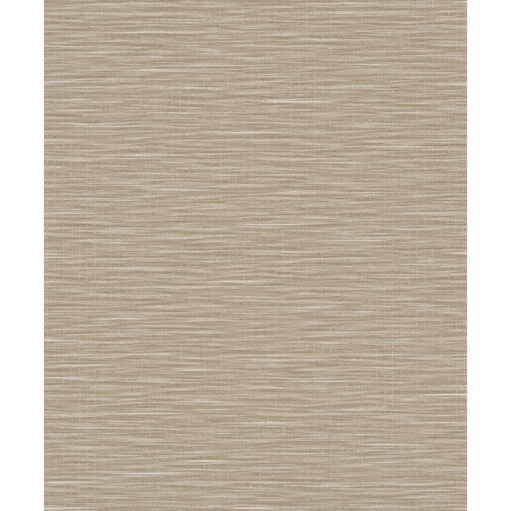 Textured Weave Beige Matte Finish Vinyl on Non-Woven Non-Pasted Wallpaper S