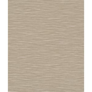 Italian Design Beige Woven Texture Vinyl On Non-woven Non-pasted 