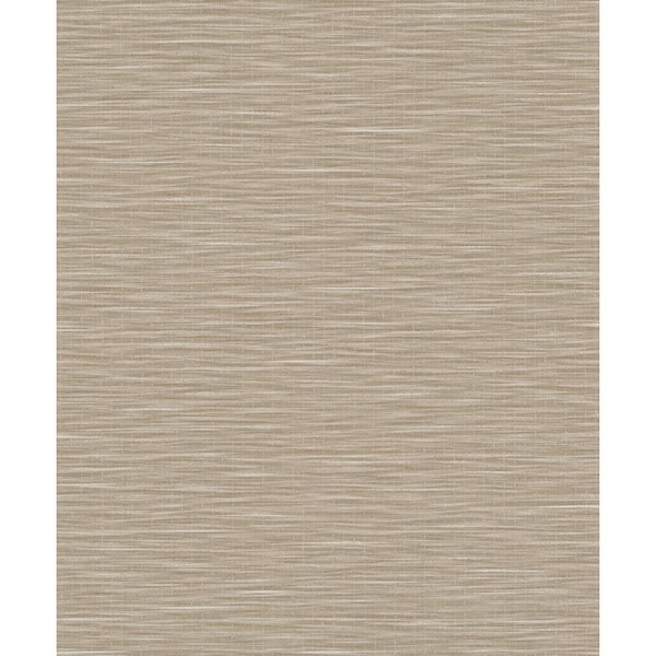 Unbranded Textured Weave Beige Matte Finish Vinyl on Non-Woven Non-Pasted Wallpaper Sample