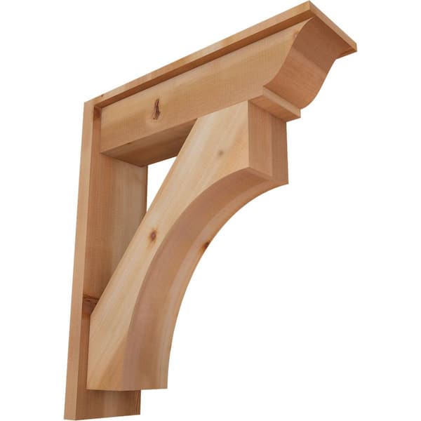 Ekena Millwork 8 in. x 30 in. x 26 in. Westlake Traditional Smooth Western Red Cedar Outlooker