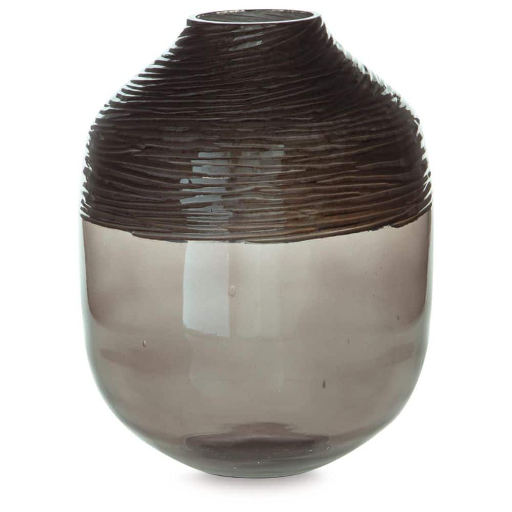 Harpwick 12 in. Gray Glass Bud Decorative Vase price history on PriceWatchPro