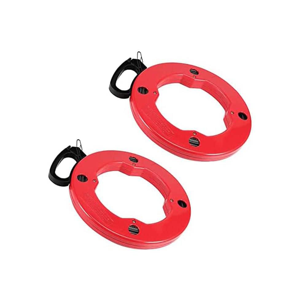 200 ft. Steel Electrical Wire Puller with High Impact Case and Flat Tape Design Red 2-Pack price history on PriceWatchPro