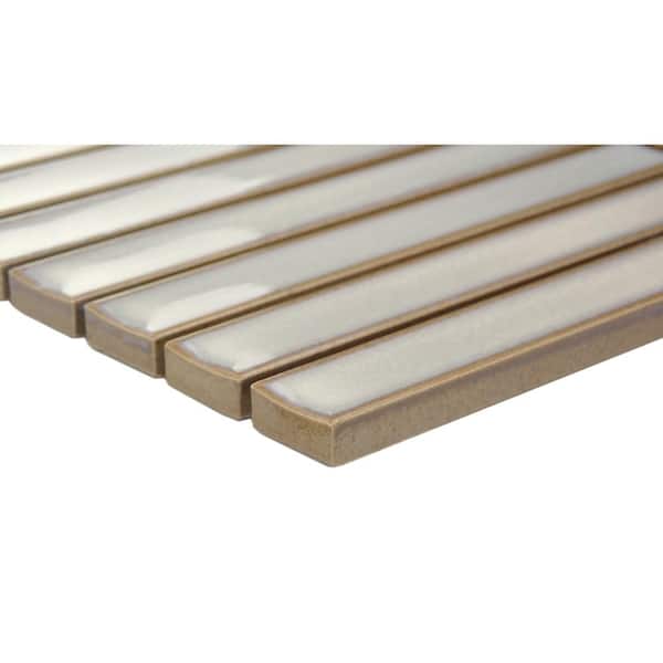 Souvenir Faro 12 in. x 12 in. Glossy Porcelain Mosaic Wall Tile (0.9145 sq. ft./Case, 1 pc)