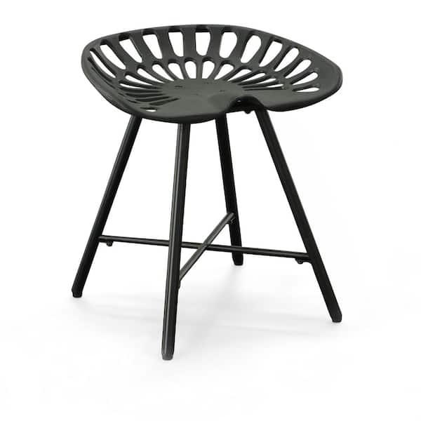 Carolina Chair and Table 17.5 in. H x 18 in. W x 14.5 in. D Jace Black fireside Accent Bench