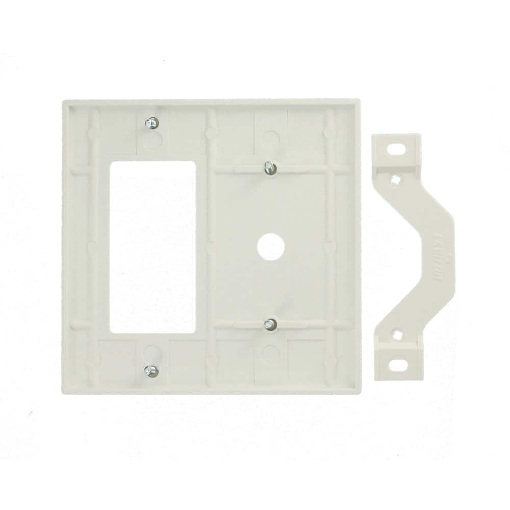 White 2-Gang Switch and Telephone Wall Plate