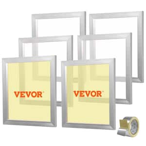 Screen Printing Kit, 6-Pieces Aluminum Silk Screen Printing Frames, 18 x 20 in. Silk Screen Printing Frame