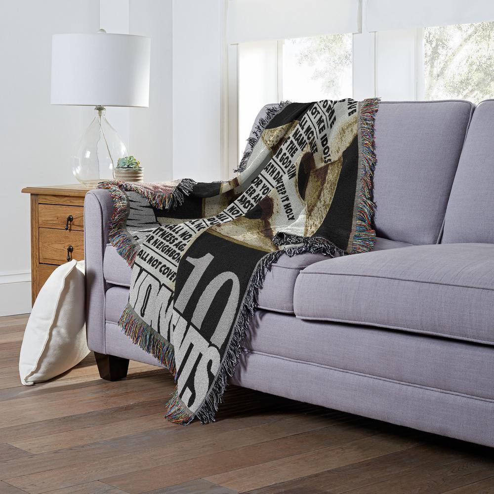 Big Ten Commandments Woven Tapestry Throw Blanket