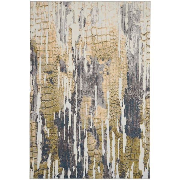 Nourison Trance Ivory/Multi 7 ft. x 10 ft. Contemporary Area Rug