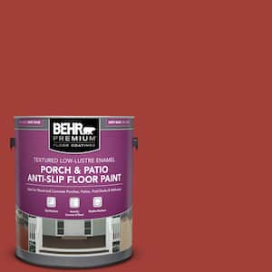 1 gal. #PPU2-16 Fire Cracker Textured Low-Lustre Enamel Interior/Exterior Porch and Patio Anti-Slip Floor Paint
