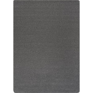 Oasis Solid Gray 3 ft. x 3 ft. Non-Slip Rubber Back Indoor Area Rug