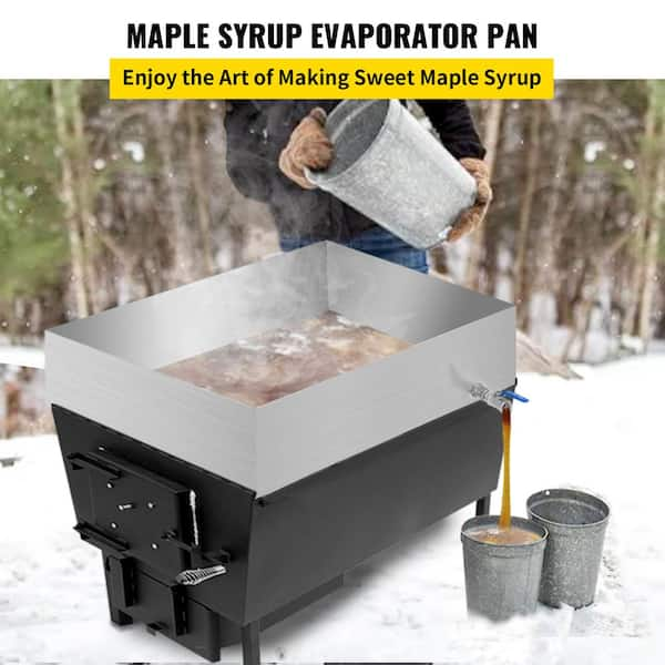 Maple syrup economy cooking pans, hobby open or divided pans