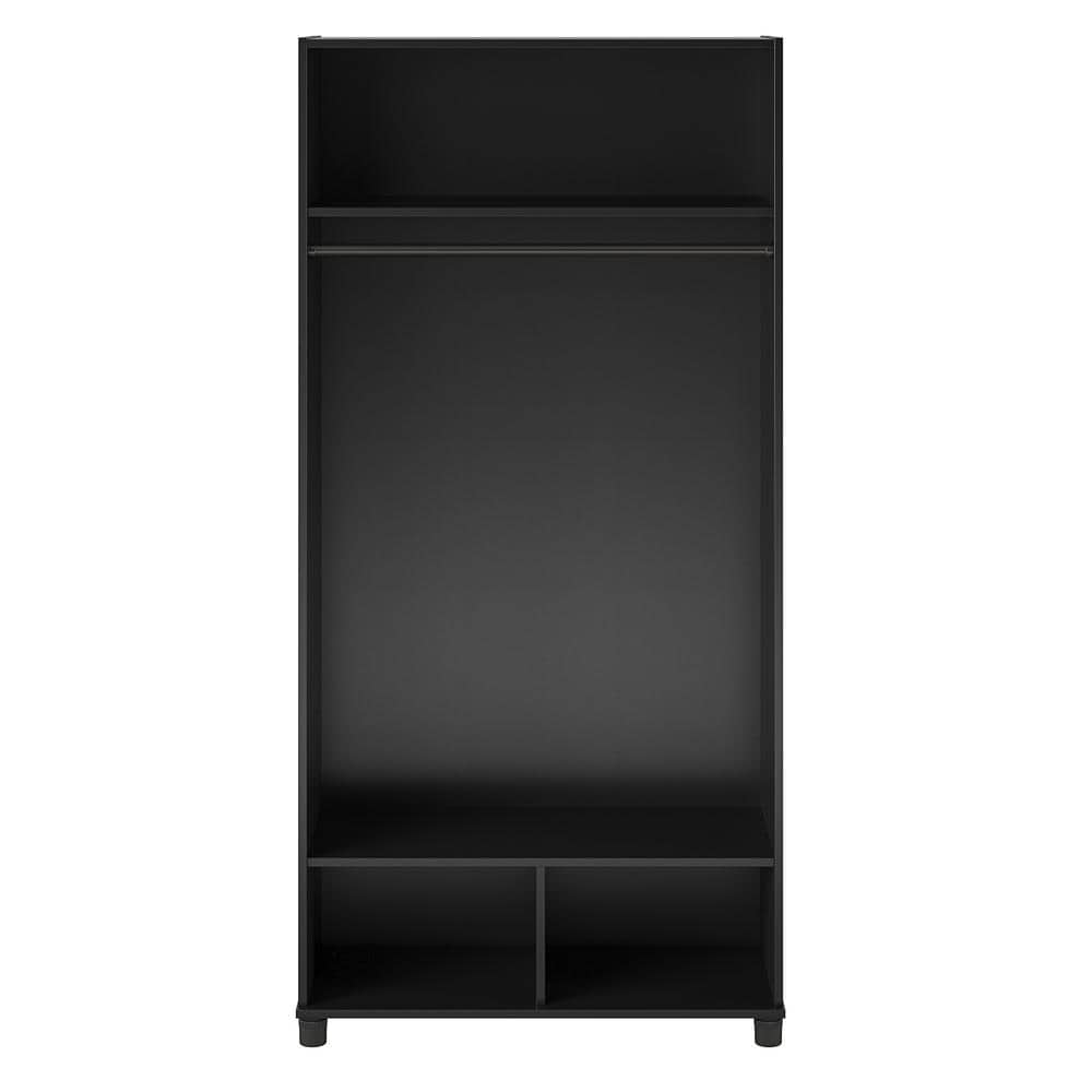 SystemBuild Lonn 36 in. Wide Black Mudroom Storage Cabinet 1452056COM - The Home Depot
