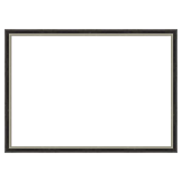 Amanti Art Theo Black Silver Narrow 21 in. x 15 in. Wood Framed Dry ...