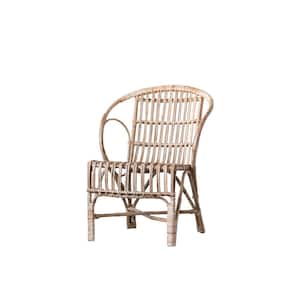 Natural Cane Wood Arm Chair