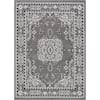 Home Dynamix Premium Grey/Ivory 9 ft. x 12 ft. Medallion Area Rug 10-7069-451